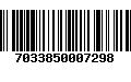 Código de Barras 7033850007298