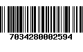 Código de Barras 7034280002594