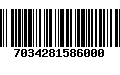 Código de Barras 7034281586000