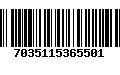 Código de Barras 7035115365501