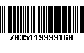 Código de Barras 7035119999160