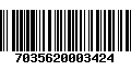 Código de Barras 7035620003424