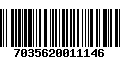 Código de Barras 7035620011146