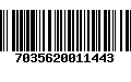 Código de Barras 7035620011443