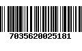 Código de Barras 7035620025181