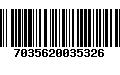 Código de Barras 7035620035326