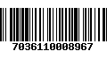 Código de Barras 7036110008967