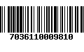 Código de Barras 7036110009810