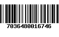 Código de Barras 7036480016746