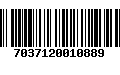 Código de Barras 7037120010889