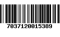 Código de Barras 7037120015389