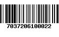 Código de Barras 7037206100022