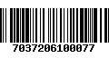 Código de Barras 7037206100077