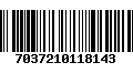 Código de Barras 7037210118143