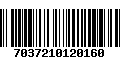 Código de Barras 7037210120160