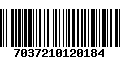 Código de Barras 7037210120184