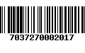 Código de Barras 7037270002017