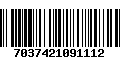 Código de Barras 7037421091112