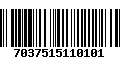 Código de Barras 7037515110101