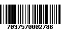 Código de Barras 7037570002786