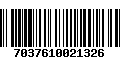 Código de Barras 7037610021326