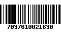 Código de Barras 7037610021630
