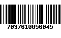 Código de Barras 7037610056045