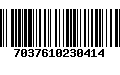 Código de Barras 7037610230414