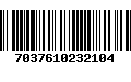 Código de Barras 7037610232104