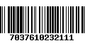 Código de Barras 7037610232111