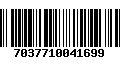 Código de Barras 7037710041699