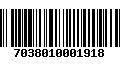 Código de Barras 7038010001918