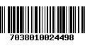 Código de Barras 7038010024498