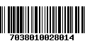 Código de Barras 7038010028014