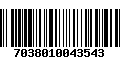 Código de Barras 7038010043543