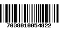 Código de Barras 7038010054822