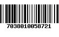 Código de Barras 7038010058721