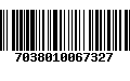 Código de Barras 7038010067327