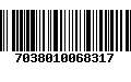 Código de Barras 7038010068317