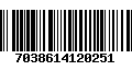 Código de Barras 7038614120251