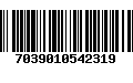 Código de Barras 7039010542319