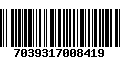 Código de Barras 7039317008419