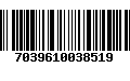 Código de Barras 7039610038519