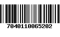 Código de Barras 7040110065202