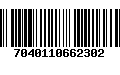 Código de Barras 7040110662302