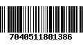 Código de Barras 7040511801386