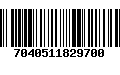 Código de Barras 7040511829700