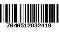 Código de Barras 7040512832419