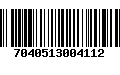 Código de Barras 7040513004112