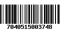 Código de Barras 7040515003748